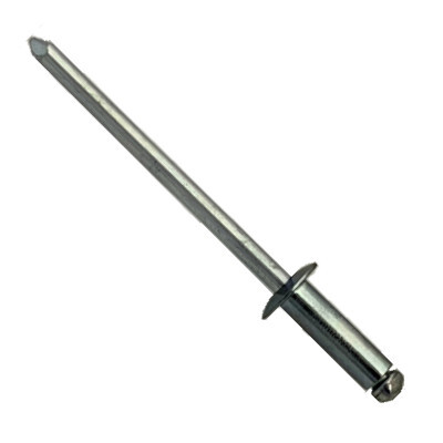 00BS045 #45 Blind Open Type, Stainless Steel(304) Rivet, Steel Zinc Plated Mandrel, Button Head