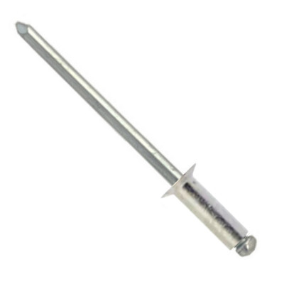 00CAA66 #66 Blind Open Type, Aluminum Rivet, Aluminum Mandrel, Countersunk