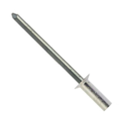 03CA066 #66 Blind Closed Type, Aluminum Rivet, Steel Zinc Plated Mandrel, Countersunk