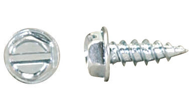 P1000H1S0808A21 8 X 1/2" Self-Piercing Screws, 1/4" IHWH Sl, Steel Zinc Plated, Hazelwood