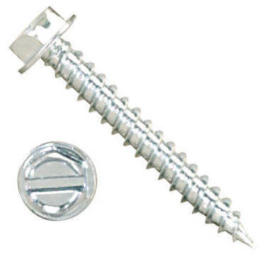 P1000H1S082425 8 X 1 1/2" Self-Piercing 1/4" IHWH Sl Steel Zinc Plated Herringbone