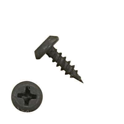 100PPFP0707 #7-16 X 7/16 Self-Piercing Screws, Pan Head Framing Phillips, Carbon Steel, Black Phosphate