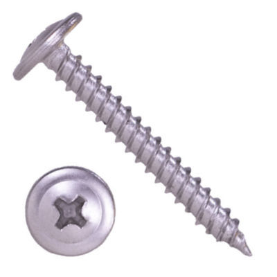 10S1MTP0816 #8-15 X 1 Self-Piercing Screws, Modified Truss Head Phillips, 18-8 Stainless, Plain