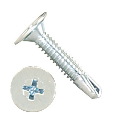 3000WAP1012C3 10-24 X 3/4" Self-Drilling Screws #3 Pt Wafer Phil Steel Zinc Plated