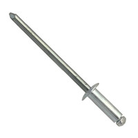 00BA0614 #614 Blind Open Type, Aluminum Rivet, Steel Zinc Plated Mandrel, Button Head