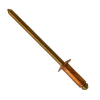 00BCB42 #42 Blind Open Type, Copper Rivet, Brass Mandrel, Button Head