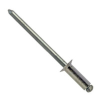 00C0045 #45 Blind Open Type, Steel Zinc Plated Rivet, Steel Zinc Plated Mandrel, Countersunk