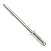 00CAA610 #610 Blind Open Type, Aluminum Rivet, Aluminum Mandrel, Countersunk