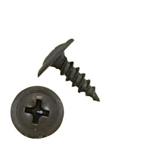 #8-15 X 3/4 Self-Piercing Screws, Modified Truss Head Phillips, Carbon Steel, Black Phosphate