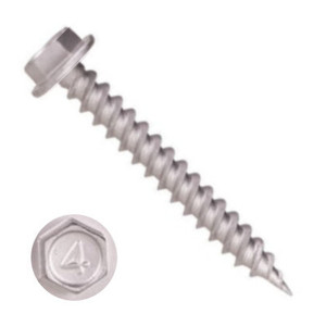 P10MDH1U080810 8 X 1/2" Self-Piercing Screws, 1/4" IHWH Unslot  410 SS Dacromet Musket