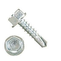 3000H2U1012B3 10-16 X 3/4" Self-Drilling Screws #3 Pt 5/16" Tall IHWH Unsl Steel Zinc Plated