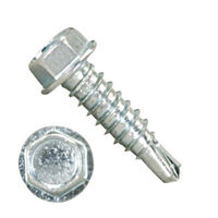 3000H6U1414B2 14-14 X 7/8" Self-Drilling Screws #2 Pt 5/16" IHWH Unsl Steel Zinc Plated