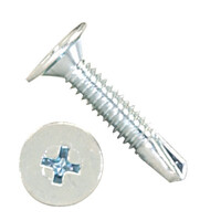 3000WAP1024C3 10-24 X 1 1/2" Self-Drilling Screws #3 Pt Wafer Phil Steel Zinc Plated