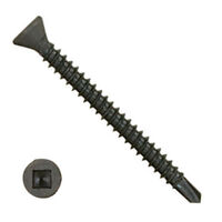 300PTMR0636B2 6-20 X 2 1/4" Self-Drilling Screws #2 Pt Trim Sq. Steel Black Phosphate