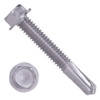 30M0H1U1232C5 12-24 X 2" Self-Drilling Screws #5 Pt 5/16" IHWH Unsl 410 Stainless