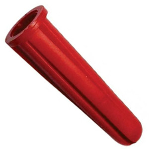APC3122RE 5/16" X 1 3/8" Plastic Conical Lip Anchor Red