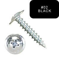 P1000MTP082402 8 X 1 1/2" Self-Piercing Screws, Modified Truss Phillips, Steel Zinc Plated, Black