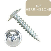 P1000MTP082025 8 X 1 1/4" Self-Piercing Screws, Modified Truss Phillips, Steel Zinc Plated, Herringbone