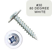 P1000UTQ082030 8 X 1 1/4" Self-Piercing Screws, Ultra-Wide Mod Truss, Phillips/Square, Zinc Plated, White