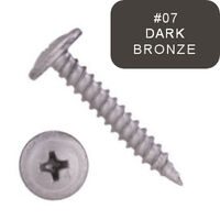 P10MDMTP081207 8 X 3/4" Self-Piercing Mod Truss Phil 410 SS Dacromet Dk Bronze