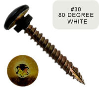 #10-16 X 1-1/2 Self-Piercing Screws, Truss 6-Lobe, Sealing Washer, Hi-Lo, Type 17, Yellow Zinc White