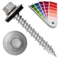 P1411N5U104099 #10-16 X 2-1/2 Self-Piercing Screw, 1/4" Tall IHWH Wide Usl, Fil, Seal, HiLo, T17, Cer Silv, Custom