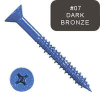 P501BF1P105207 3/16" X 3 1/4" Concrete Flat Phil Cer Blue 500 Hr Dark Bronze